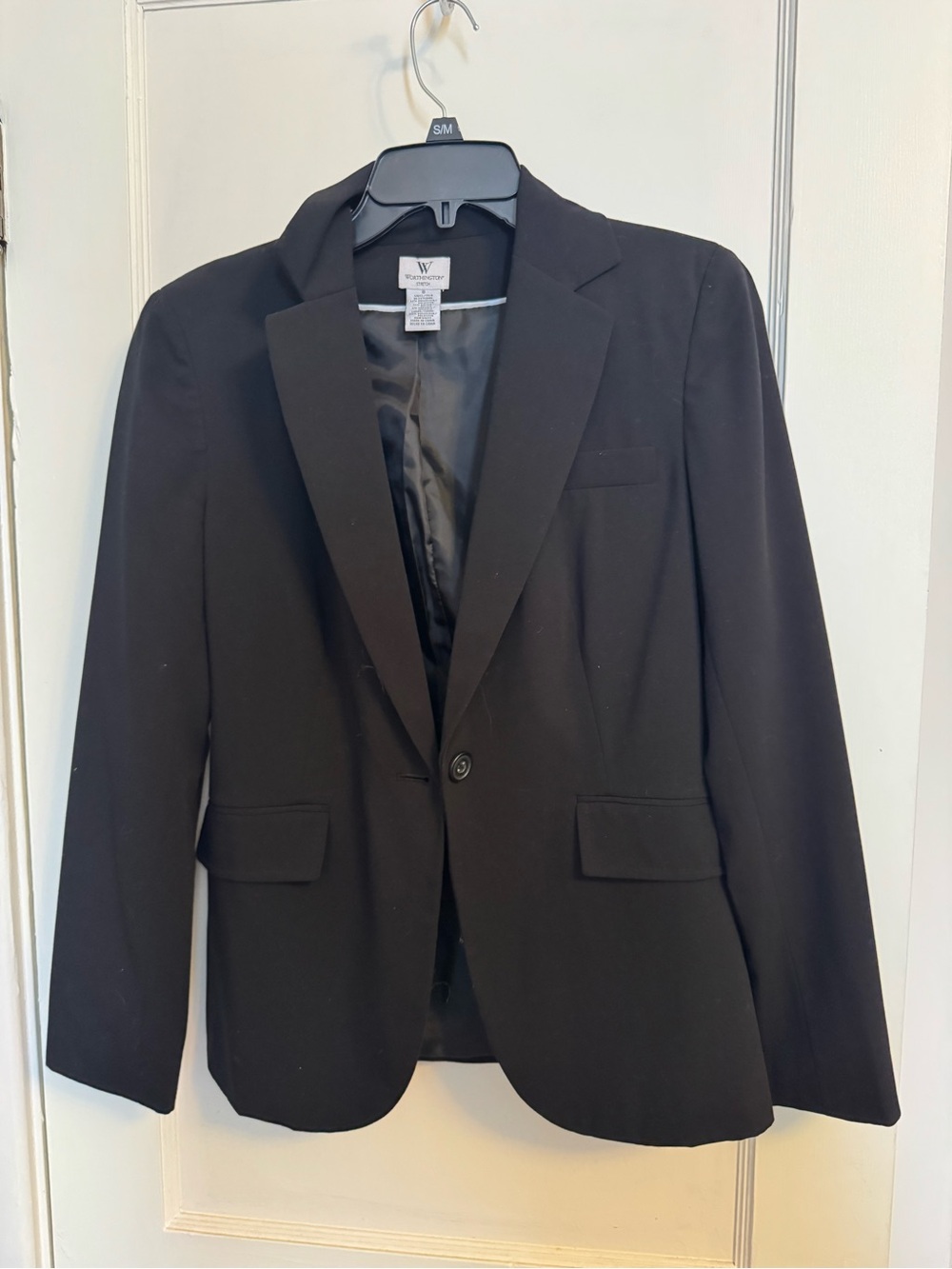Worthington Black Women's Single-Button Blazer